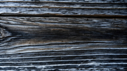 Fototapeta premium Washed-out wood grain texture with dark gray and black hues for rustic and dramatic design 