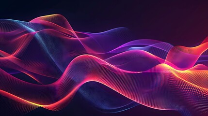 Obraz premium Abstract Colorful Waves of Light