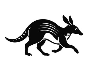 Aardvark silhouette vector, Aardvark Silhouette Illustration Isolated on White Background. Animals vector.