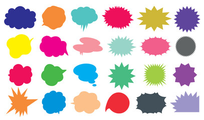 Abstract color vintage banner set. vector labels. Geometric shapes. Sticker, labels frames. .eps