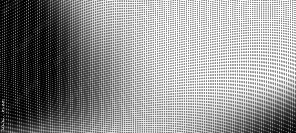 Aufkleber Abstract digital wave of particles. Futuristic point wave. Technology background
