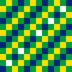 green yellow blue squares mosaic, abstract geometrical background or template