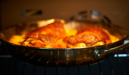 chicken with potatoes baked in the oven