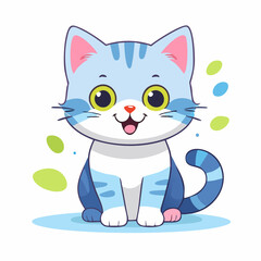Obraz premium Cat Cute Small Cartoon Baby Animal 