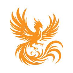 awesome phoenix  logo illustration