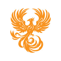 awesome phoenix  logo illustration