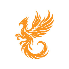 awesome phoenix  logo illustration