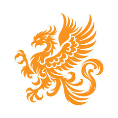 Fototapeta premium awesome phoenix logo illustration