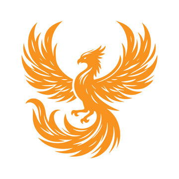 awesome phoenix  logo illustration