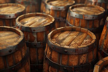 Fototapeta premium Exploring the History and Evolution of Barrels