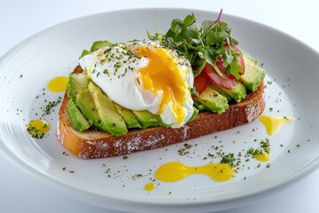 Avocado Toast with Poached Egg