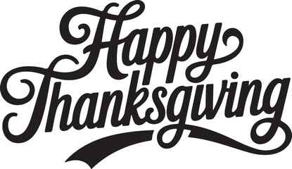 Happy thanksgiving typography design vector illustration © Mohaiminul