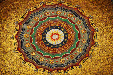 Mosaic Work on the Dome of the German Fountain of Kaiser Wilhelm II in Istanbul