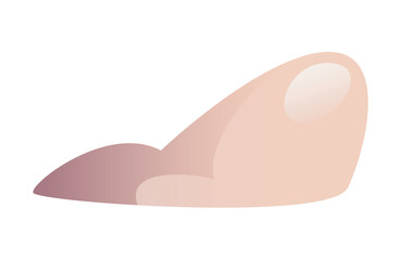 A flat vector illustration of a finger pointing up. The image depicts a hand gesture in a minimalistic and simplistic design suitable for various uses