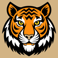 tiger head vector