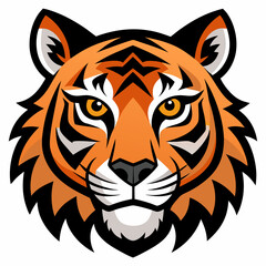 tiger head vector illustration