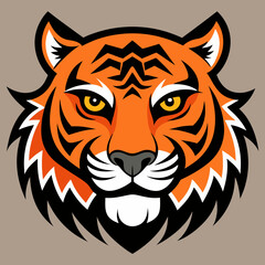 tiger head vector
