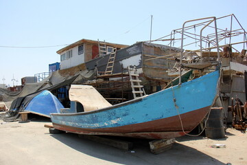 Seaport in the city of Tel Aviv in Israel.