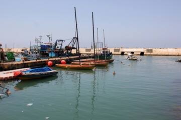 Fototapeta premium Seaport in the city of Tel Aviv in Israel.