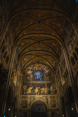 Ceiling with fresco of Parma Cathedral