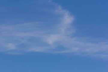 White cloud in blue sky nature