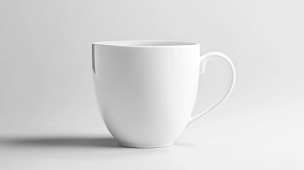 Obraz premium Mug mockup isolated on white background. template mockup logo brand