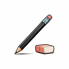 pencil and eraser