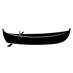 Canoe Black silhouette