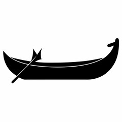 Canoe Black silhouette