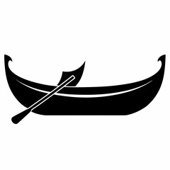 Canoe Black silhouette