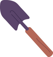 Garden spade color icon. Ground digging shovel