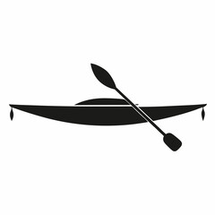 Kayak Black silhouette