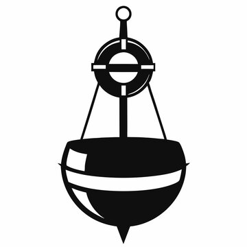recommend clip art: Buoy Black silhouette