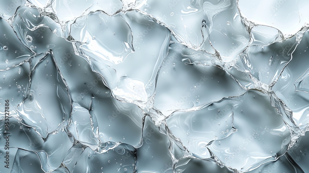 Poster illustrate torn plastic wrap sets with intricate details, adding depth and dimension to your designs