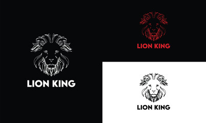 Animal Lion minimal Logo