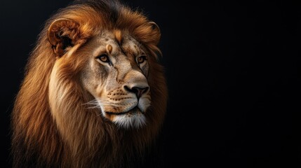 Fototapeta premium Majestic Lion Portrait
