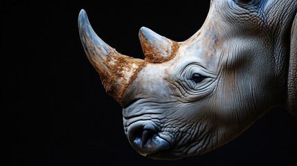Obraz premium White Rhinoceros Portrait
