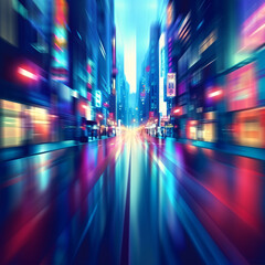 Abstract background of a defocussed city at night