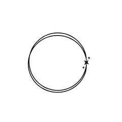sparkling circle frame