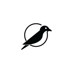 bird logo, circle bird logo, bird logo, icon
