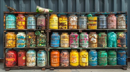 Fototapeta premium Showcase creative DIY projects using recycled materials to inspire others