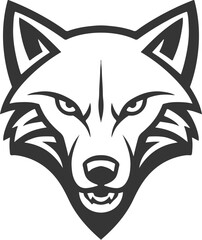 Wolf head. Design element for sport team logo, emblem, badge, mascot.