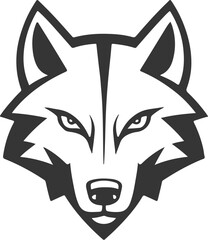 Wolf head. Design element for sport team logo, emblem, badge, mascot.
