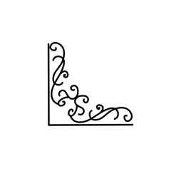 vector corner border decoration