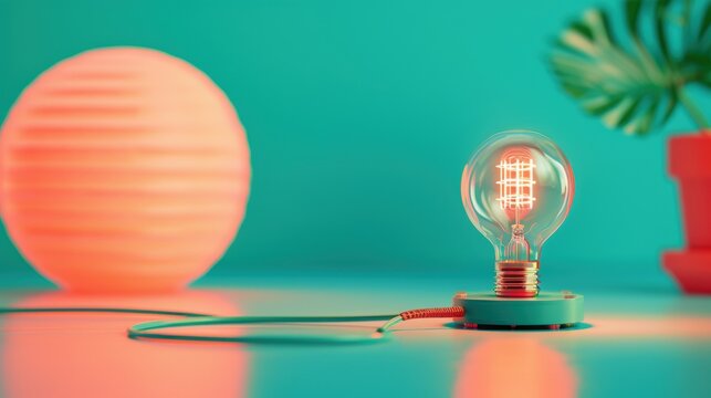 Detailed shot of a simple electric circuit with a battery, wires, a light bulb, and a switch, demonstrating the basic principles of electricity.