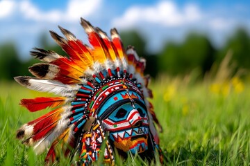 American Indian Community, Gathering, and Cultural Pride captured in a vibrant powwow where tribes come together to celebrate their identity