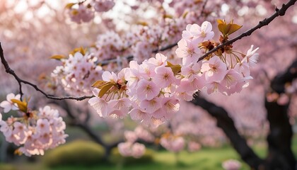 Fototapeta premium Blossom in spring.Generative AI