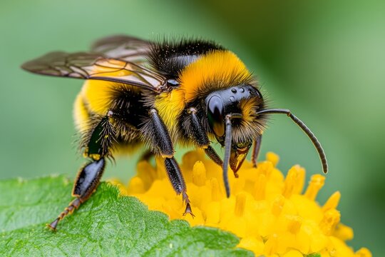 Bumblebees, with their gentle hum, calming presence create a peaceful atmosphere in any natural setting