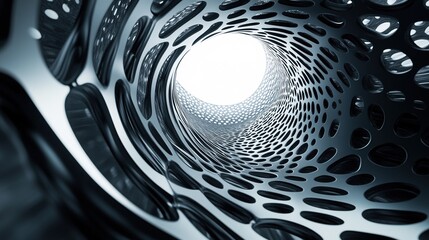 Intricate network of organic structures illuminated with warm light showcasing remarkable details and patterns in a close-up view