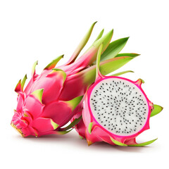 Dragon Fruit on white background